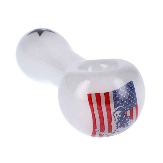 Rock Legends Jimi USA Spoon Pipe White 4 in.