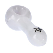 Rock Legends Jimi USA Spoon Pipe White 4 in.