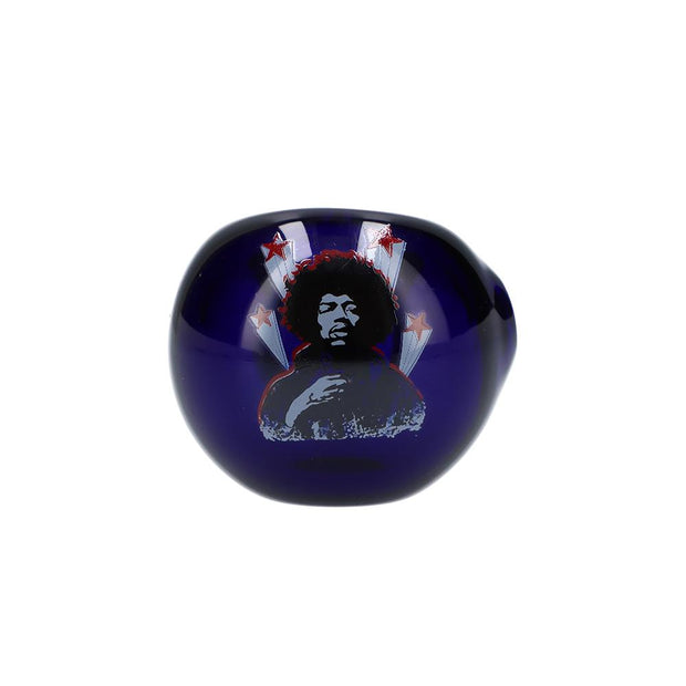 Rock Legends Jimi Star Spoon Pipe Blue 4 in.