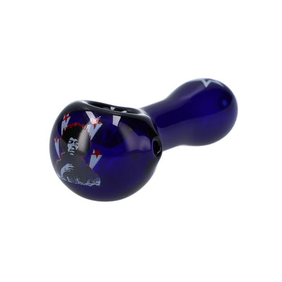 Rock Legends Jimi Star Spoon Pipe Blue 4 in.