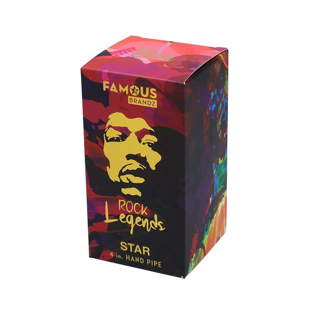 Rock Legends Jimi Star Spoon Pipe Blue 4 in.