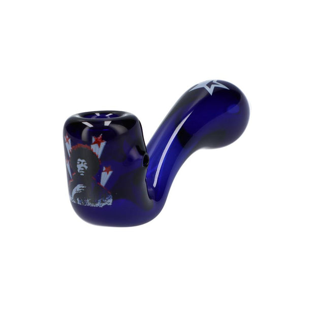 Rock Legends Jimi Star Sherlock Pipe Blue 4 in.