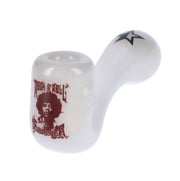 Rock Legends Jimi Rock On Sherlock Pipe White 4 in.