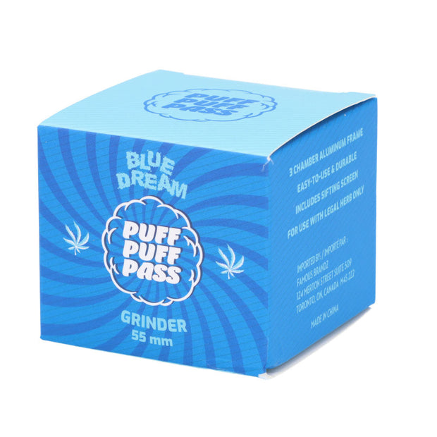 PUFF PUFF PASS BLUE DREAM 55MM 3 STAGE STRAIN GRINDER