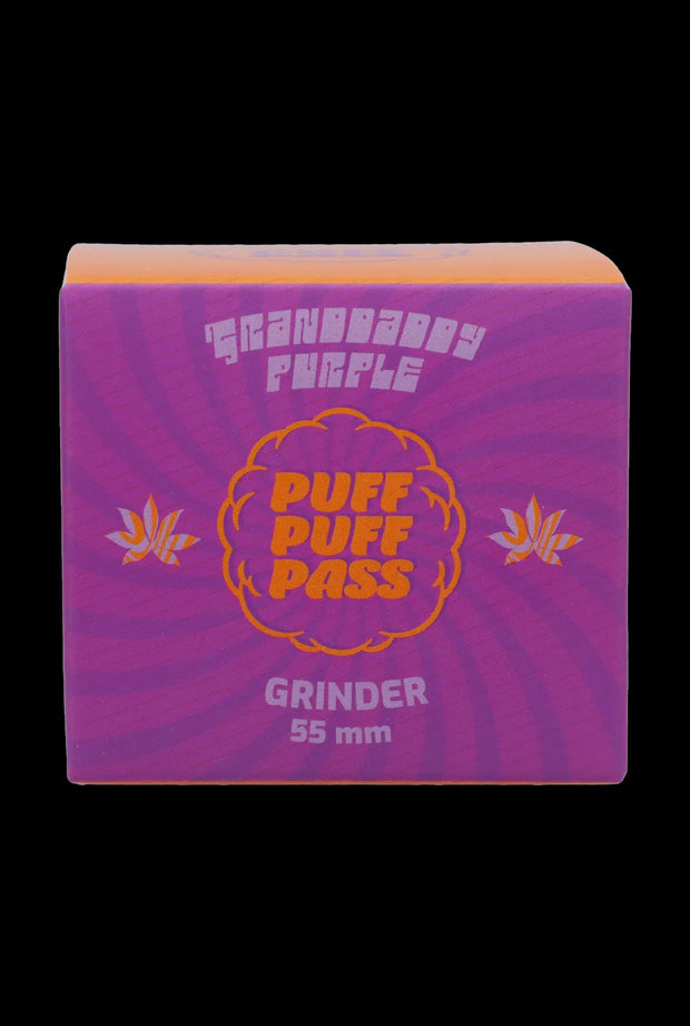 PUFF PUFF PASS GRANDDADDY PURPLE 55MM 3 STAGE STRAIN GRINDER