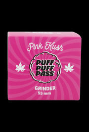 PUFF PUFF PASS PINK KUSH 55MM 3 STAGE STRAIN GRINDER