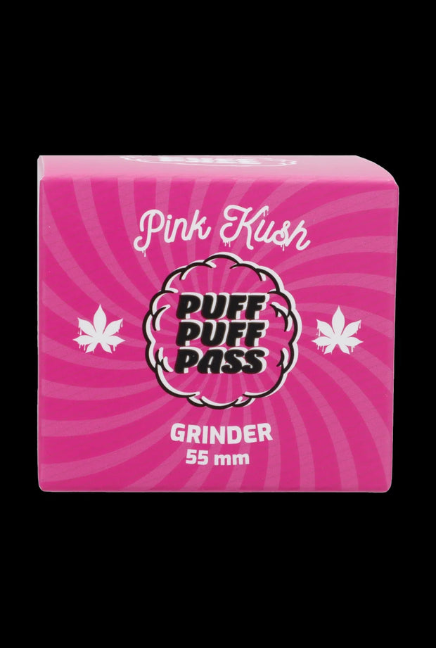PUFF PUFF PASS PINK KUSH 55MM 3 STAGE STRAIN GRINDER