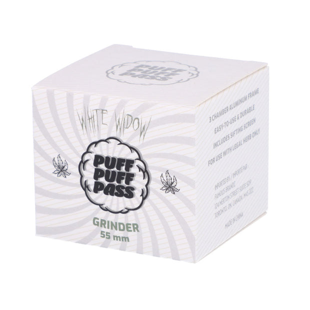 PUFF PUFF PASS WHITE WIDOW 55MM 3 STAGE STRAIN GRINDER