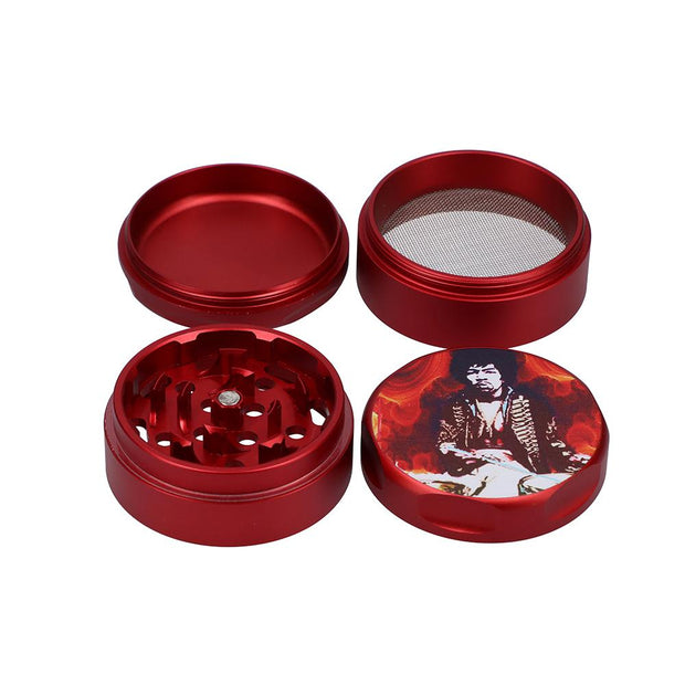 Rock Legends Jimi Fire 3 Stage Grinder Red 55mm