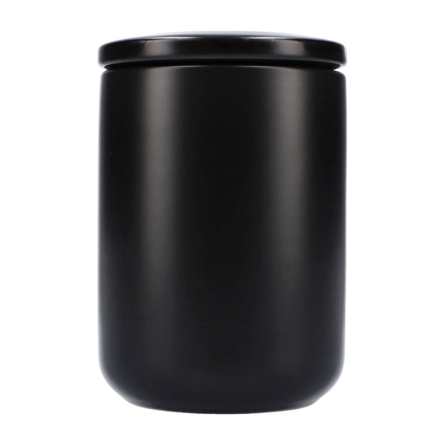 Famous-Stash Jar with Ceramic Lid-Black-Small 200ml