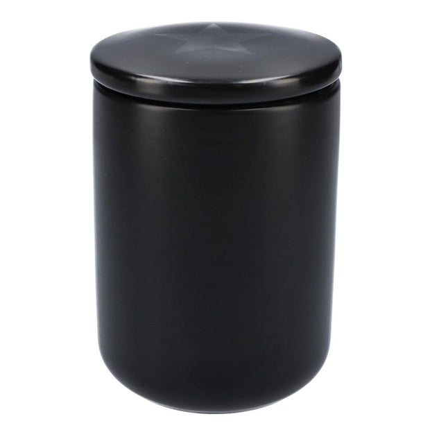 Famous-Stash Jar with Ceramic Lid-Black-Small 800ml
